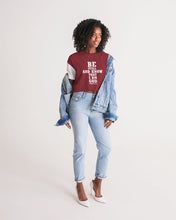 Load image into Gallery viewer, Women&#39;s Color Block Lounge Cropped Tee

