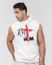 Load image into Gallery viewer, Rest In Him Men&#39;s Sleeveless Hoodie
