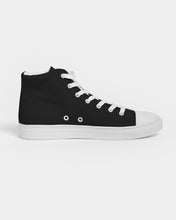 Load image into Gallery viewer, Black Women&#39;s Hightop Canvas Shoe
