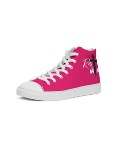 Pink Women's Hightop Canvas Shoe