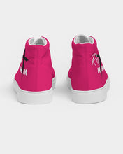 Load image into Gallery viewer, Pink Women&#39;s Hightop Canvas Shoe
