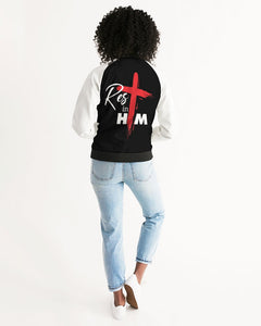Rest In Him Women's Two-Tone Bomber Jacket