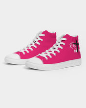 Load image into Gallery viewer, Pink Women&#39;s Hightop Canvas Shoe
