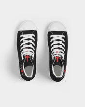 Load image into Gallery viewer, Black Women&#39;s Hightop Canvas Shoe
