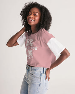 Women's Color Block Lounge Cropped Tee